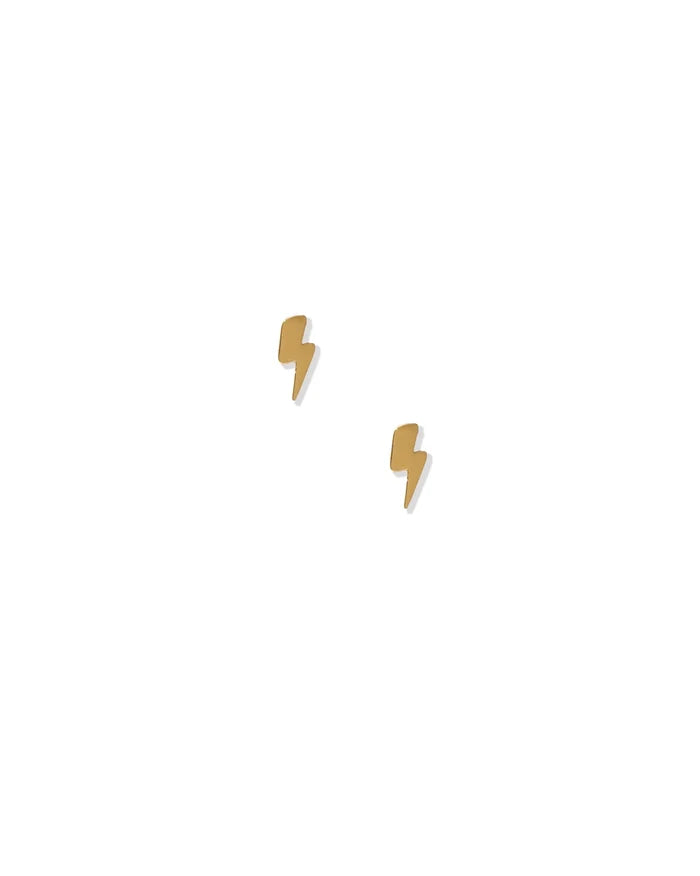 Lightning Bolt Stud Screwback Earring