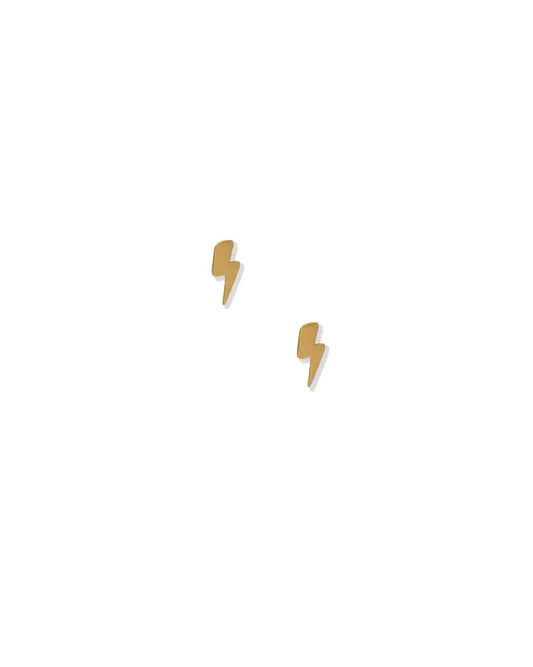 Lightning Bolt Stud Screwback Earring