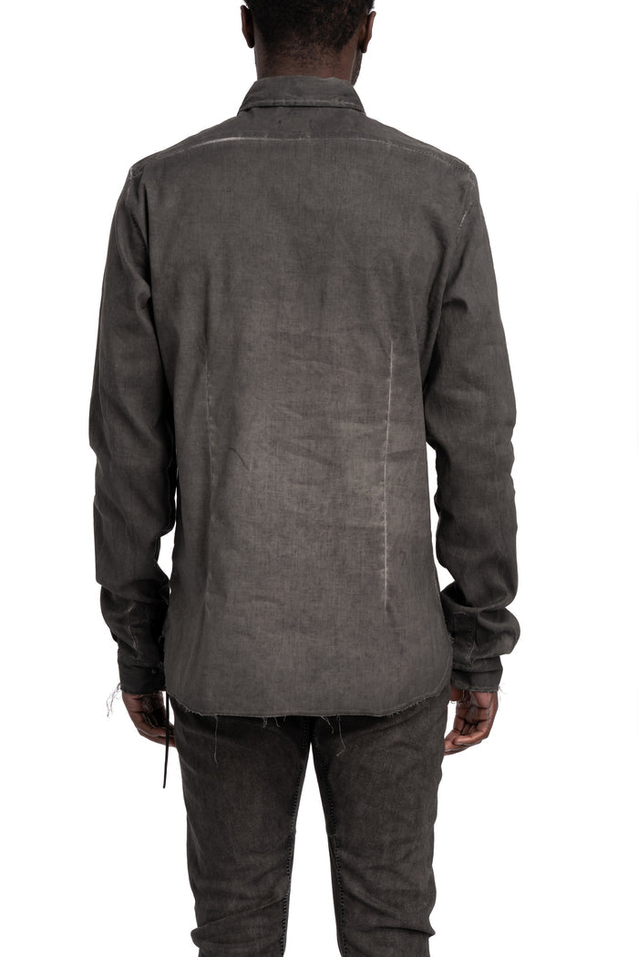 MD75 | SS26 - Linen shirt, Antra resin MD13283L