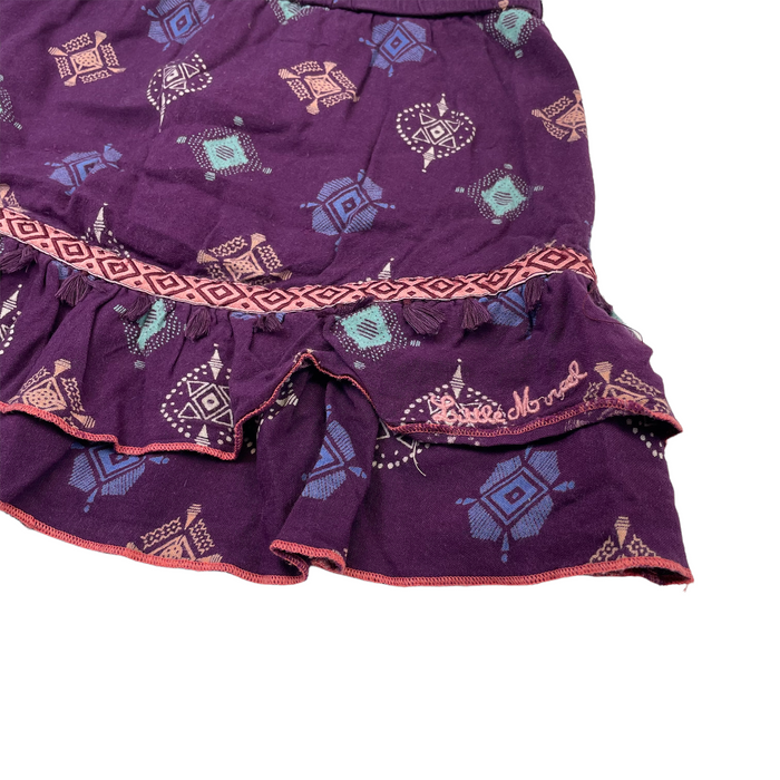 Little Marcel 5-6 years purple pattern skirt