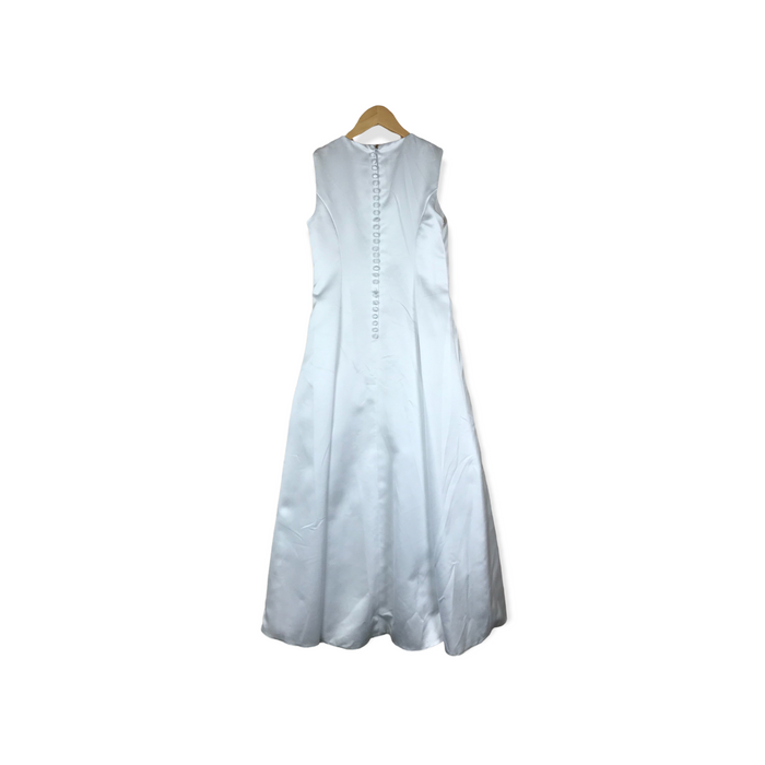 Little People 10-11 years white embroidery formal dress
