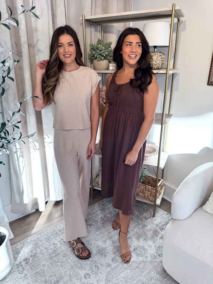 Locket Oatmeal Knit Pants