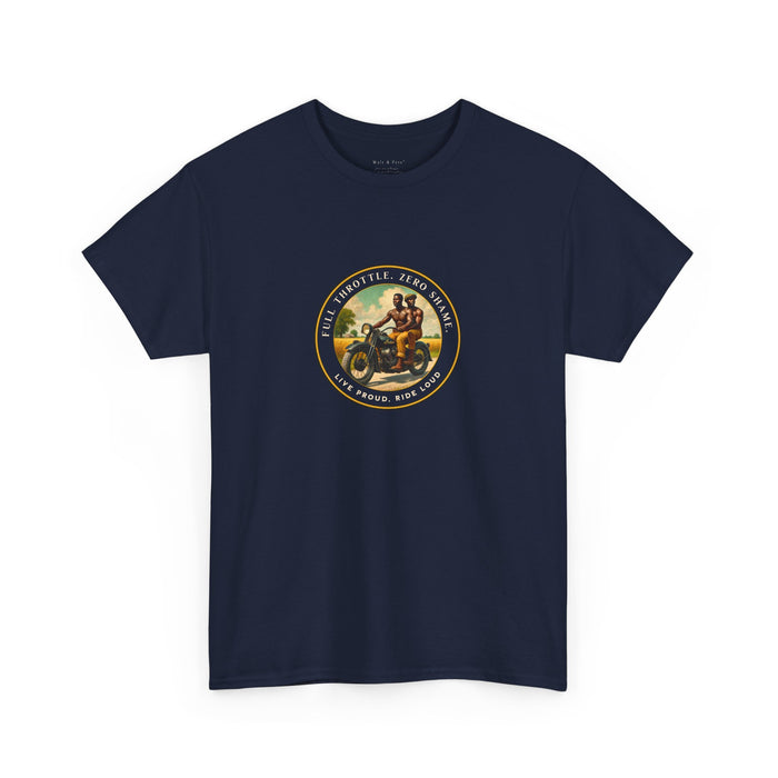 Long Ride Motorcycle Pride T-Shirt | Vintage Rider Graphic Tee | LGBTQ Biker Shirt