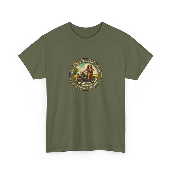 Long Ride Motorcycle Pride T-Shirt | Vintage Rider Graphic Tee | LGBTQ Biker Shirt