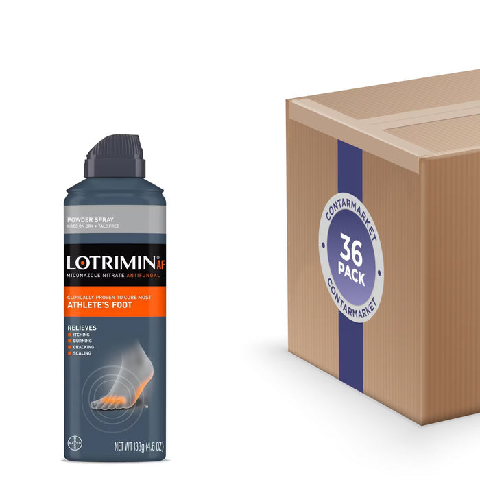 Lotrimin AF Athlete's Foot Antifungal Spray - 4.6 oz - 36 Pack