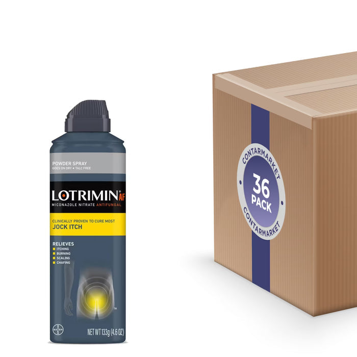 Lotrimin AF Jock Itch Antifungal Powder Spray - 4.6 oz - 36 Pack