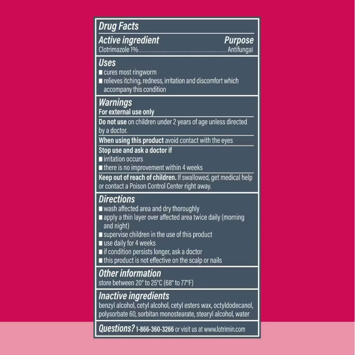Lotrimin AF Ringworm Antifungal Cream - 0.42 oz - 36 Pack