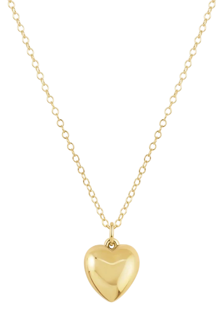 Love Plush Gold Large Charm 16" Necklace Gold