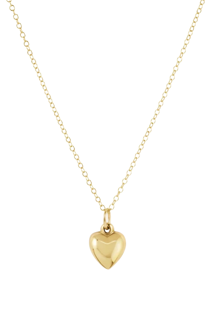 Love Plush Small Gold Charm 16" Necklace