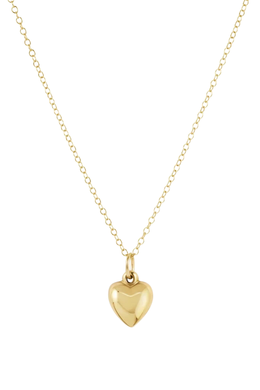Love Plush Small Gold Charm 16" Necklace