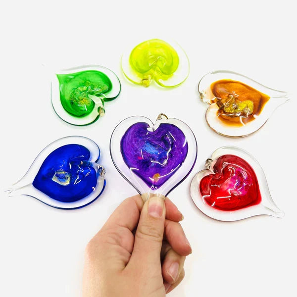 Luke Adams Hand-Blown Glass Heart