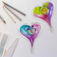 Luke Adams Hand-Blown Glass Heart