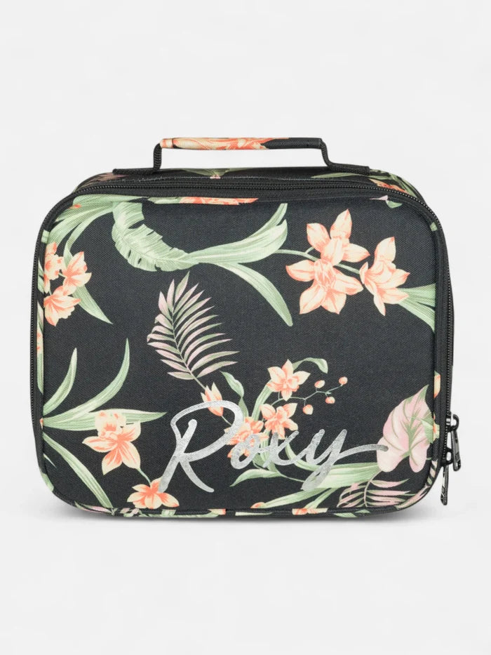 Lunchera Roxy Groove In Life Negro Floreado