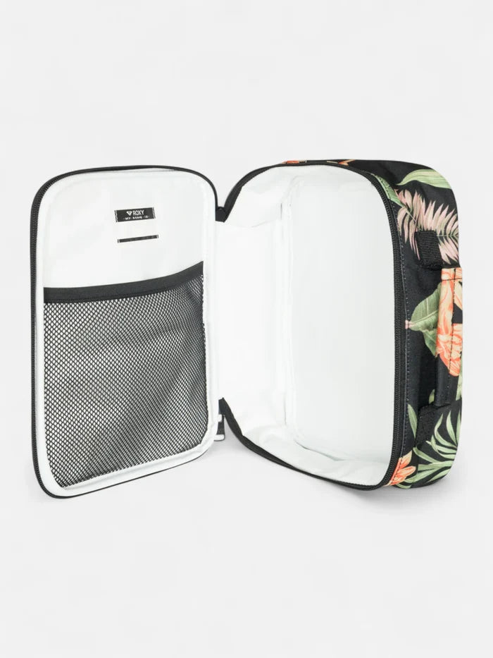 Lunchera Roxy Groove In Life Negro Floreado