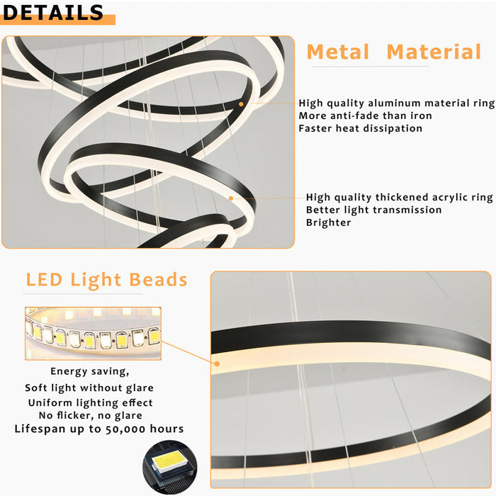Lustre géométrique Divo LED (problème lié au kit)