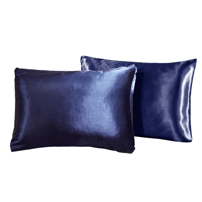 Luxury Silk Feel Satin Pillow Case Set of 2 - for healthy hair