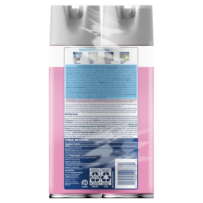 Lysol Morning Breeze Disinfectant Spray 19 oz - 2 Ct - 4 Pack