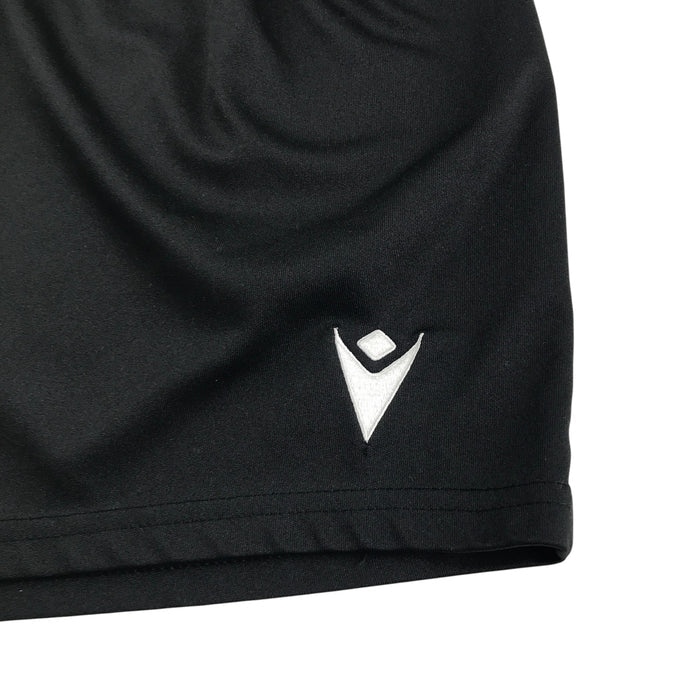 Macron sport shorts men's XS black with white logo