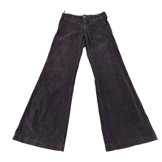 Madlen W26 dark purple corduroy flared trousers cotton