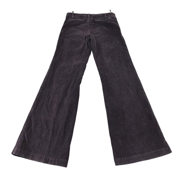 Madlen W26 dark purple corduroy flared trousers cotton