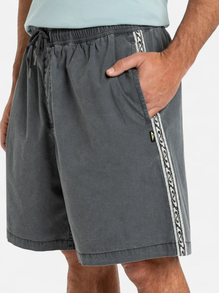 Malla Bermuda Quiksilver Taxer Global Heat Gris Oscuro