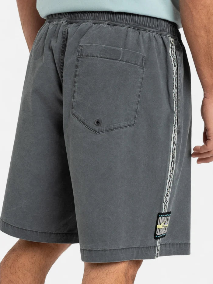 Malla Bermuda Quiksilver Taxer Global Heat Gris Oscuro