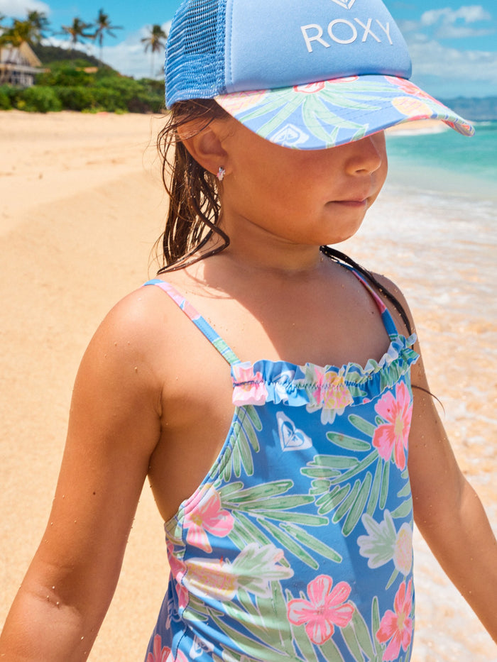 Malla Entera Niña Roxy Tropical Story Lila Pastel