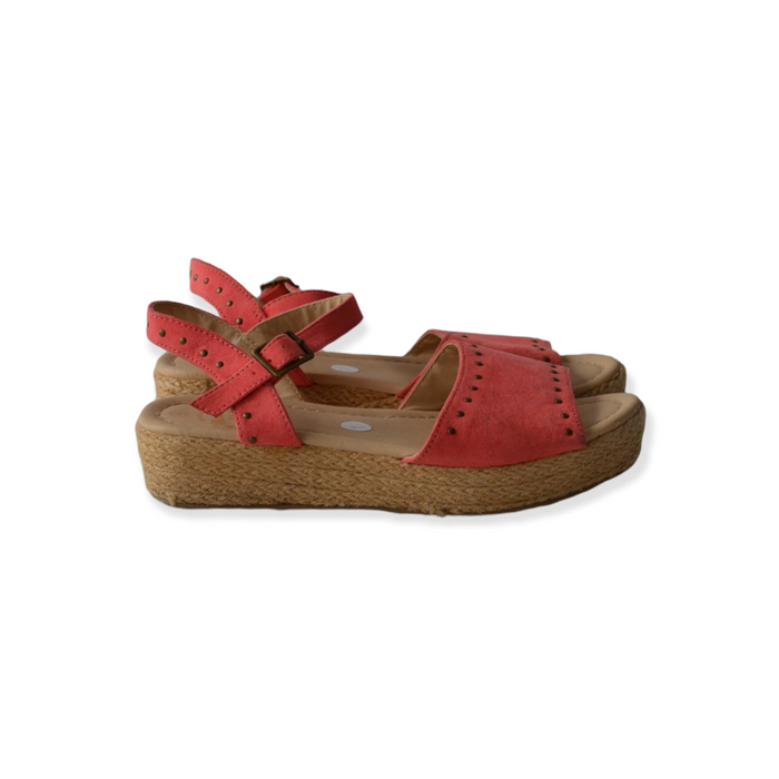 Mantaray size UK 1 pink lift platform sandals