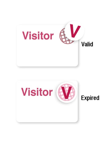 Manual Expiring Clip-on Badge 2" x 3" with Expiring TIMEspot - Half Day Or One Day Expiration - 05812, Qty = 1000