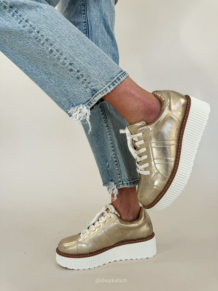 Marcell Champagne Platform Sneaker