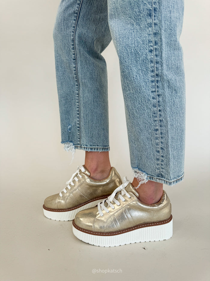 Marcell Champagne Platform Sneaker