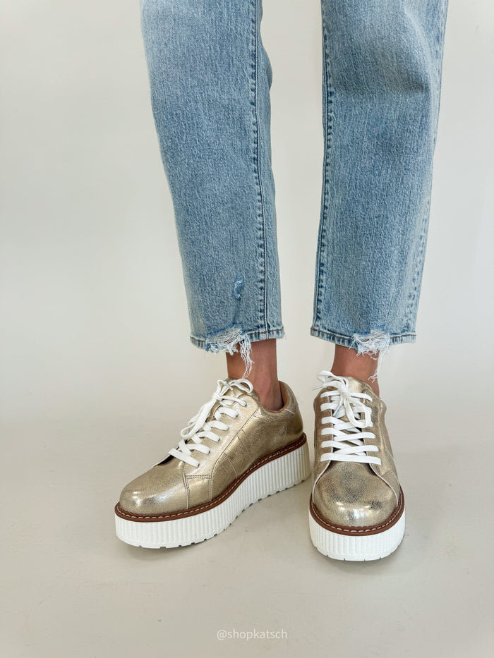 Marcell Champagne Platform Sneaker