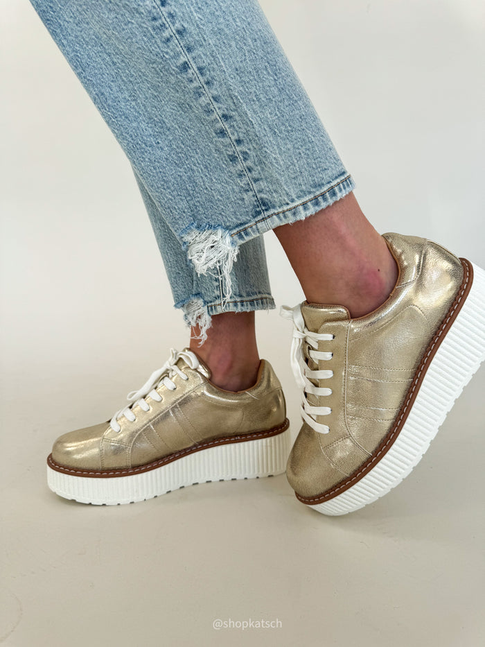 Marcell Champagne Platform Sneaker
