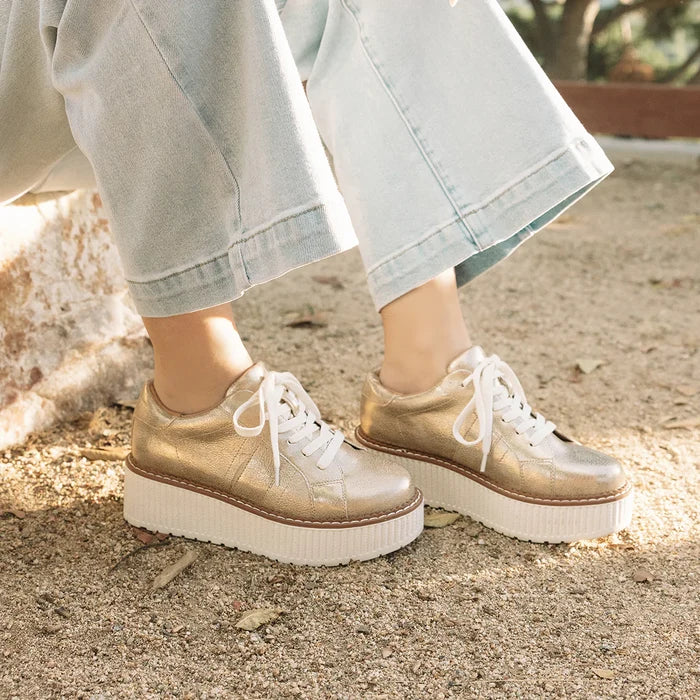 Marcell Champagne Platform Sneaker
