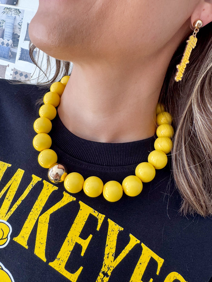 Marjorie Game Day Gumball Beaded Necklace