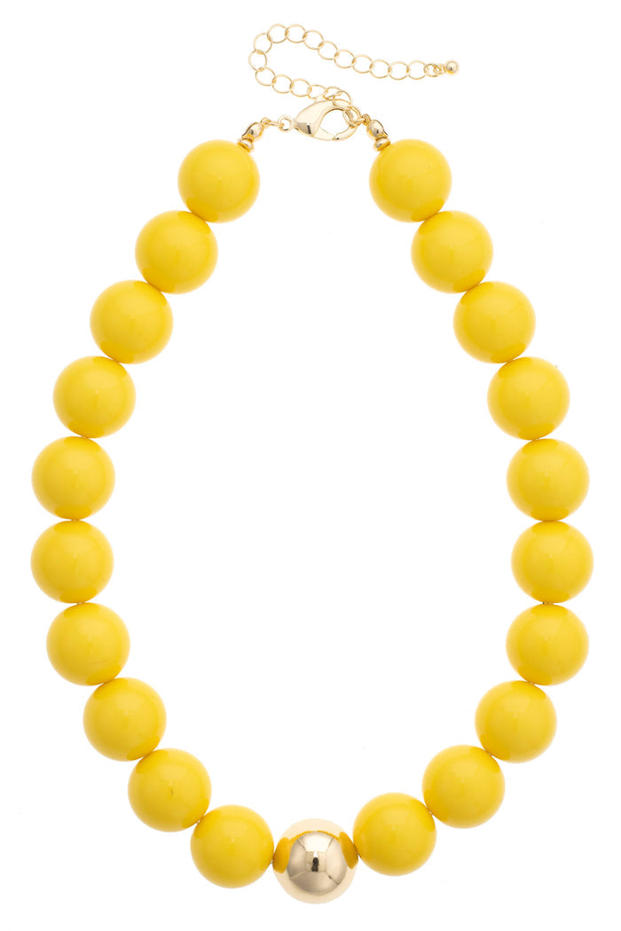 Marjorie Game Day Gumball Beaded Necklace