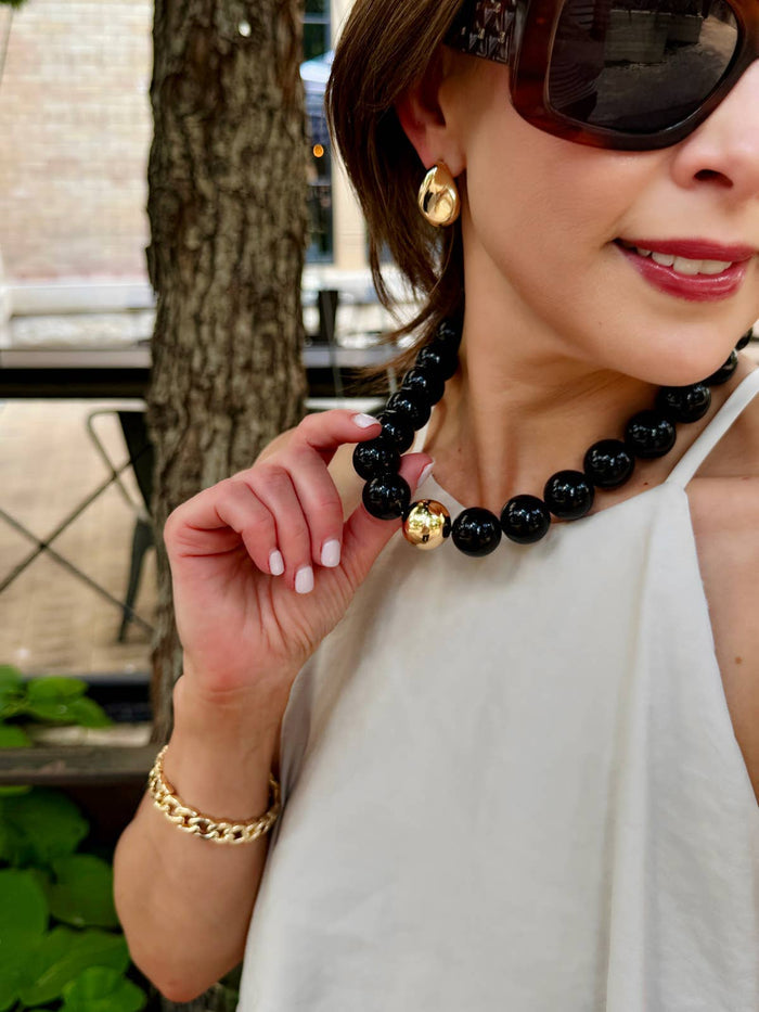 Marjorie Game Day Gumball Beaded Necklace