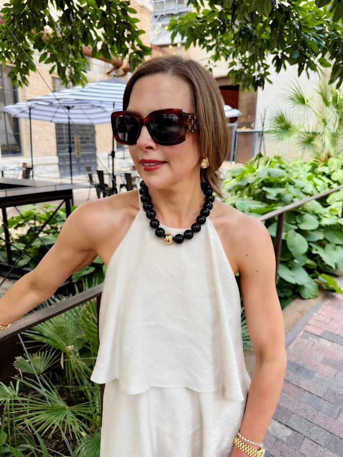 Marjorie Game Day Gumball Beaded Necklace