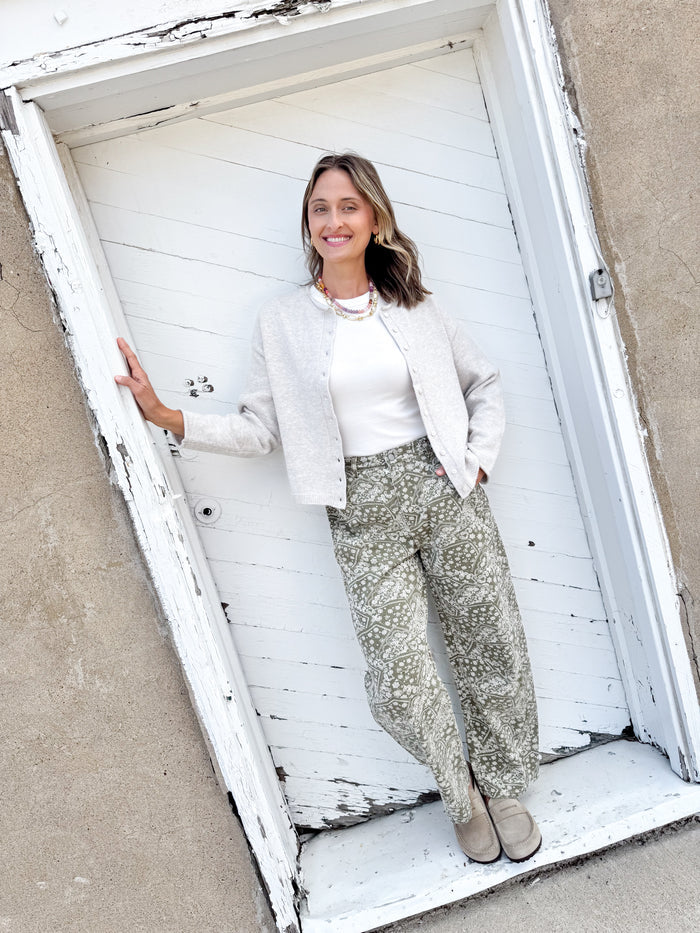 in february Market Days Paisley Barrel Pants – women's bottoms