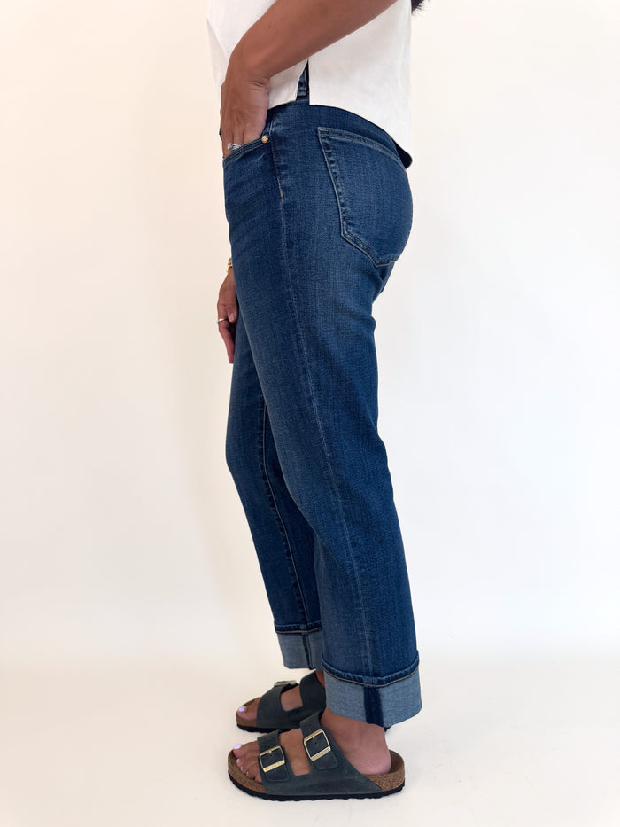 Marley Girlfriend Cuffed Denim
