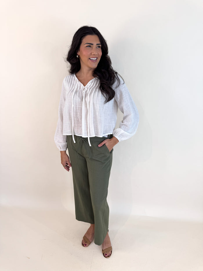 Martini Olive Wide Leg Bottom