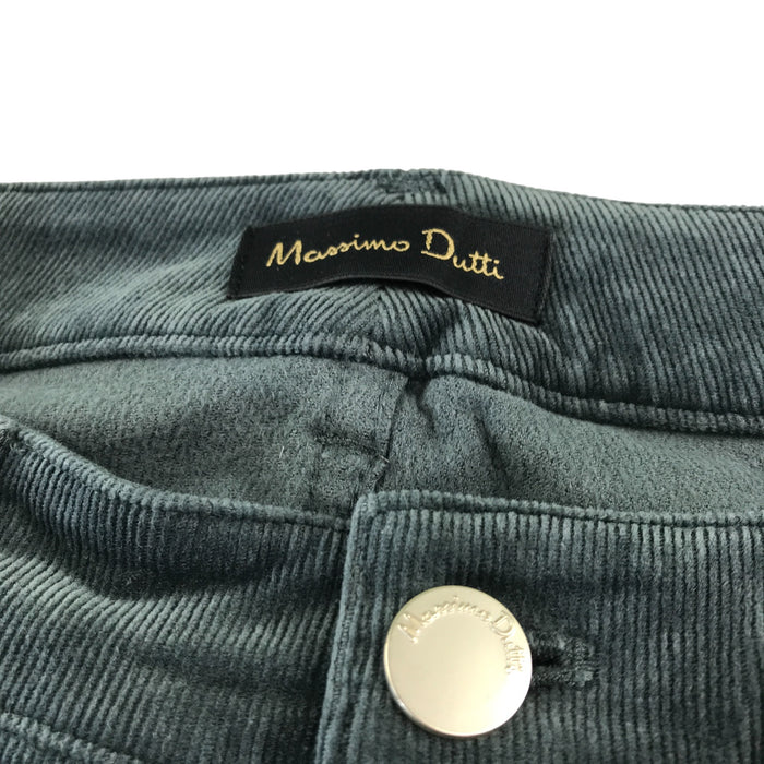 Massimo Dutti womens EU38 grey corduroy trouser
