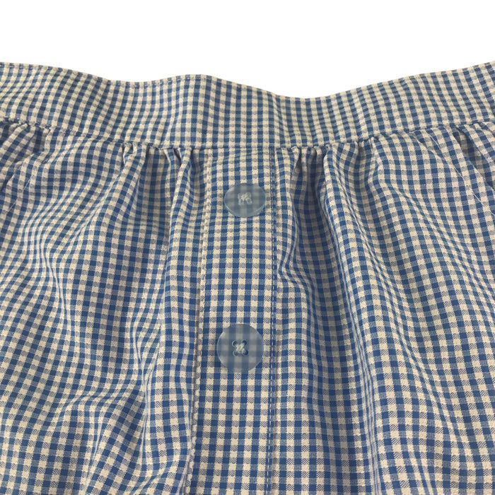 Matalan 10-11 years girls blue gingham elasticated waist school skirt