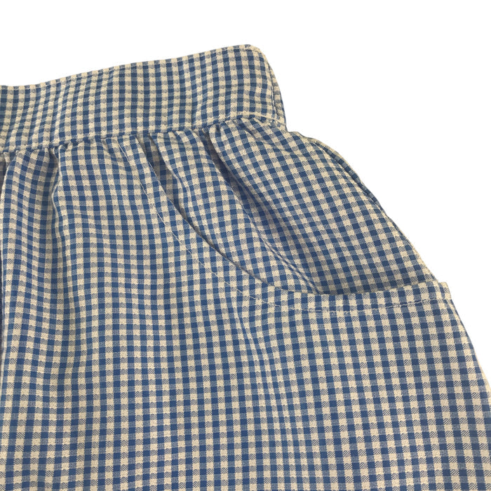 Matalan 10-11 years girls blue gingham elasticated waist school skirt
