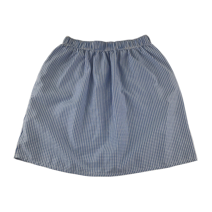 Matalan 10-11 years girls blue gingham elasticated waist school skirt