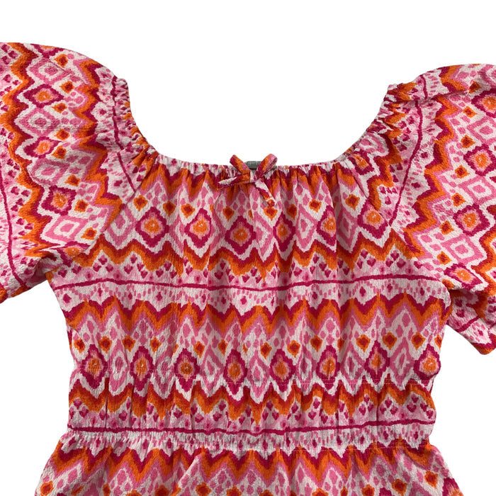 Matalan 11-12 years pink white orange cropped top