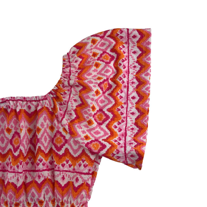 Matalan 11-12 years pink white orange cropped top