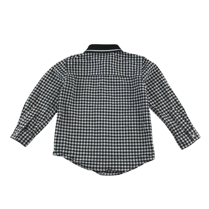 Matalan 4-5 years black and white checked buttoned shirt