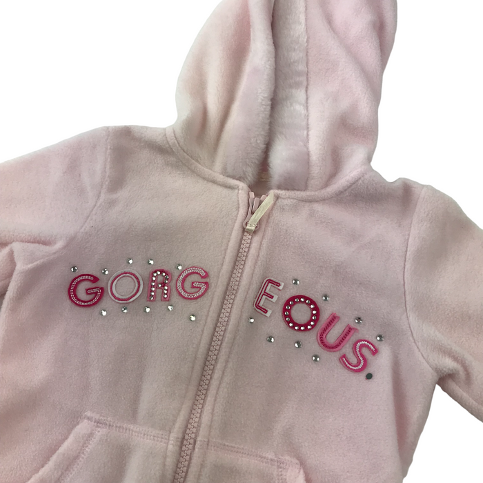 Matalan 4 years pink fluffy zipped hoodie