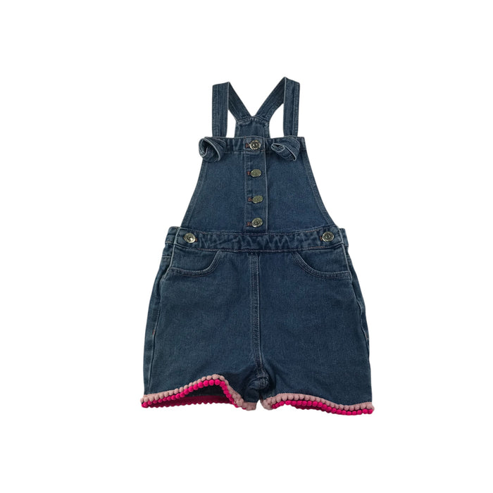 Matalan 5-6 years blue dungaree shorts